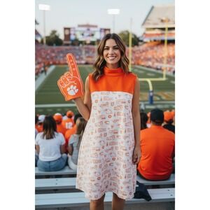 Clemson College Town Toiles The Emily Midi Dress Size M NWT